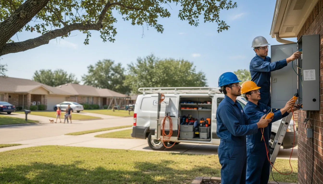 Certified electrician providing emergency electrical services in Grovespring, MO